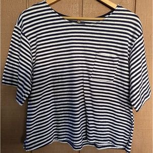 MDS Mark D Sikes Striped Tee T-Shirt